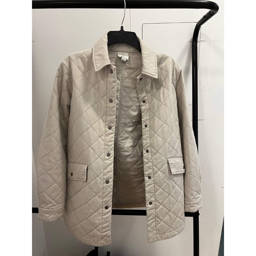 NWOT Joie Quilted Beige Shirt Jacket Sz XS
